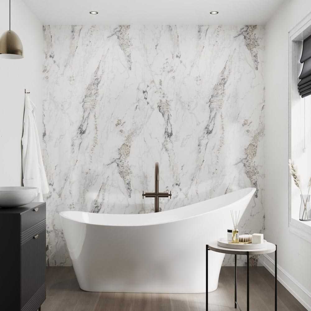 Breccia Marble Showerwall Laminate Panels