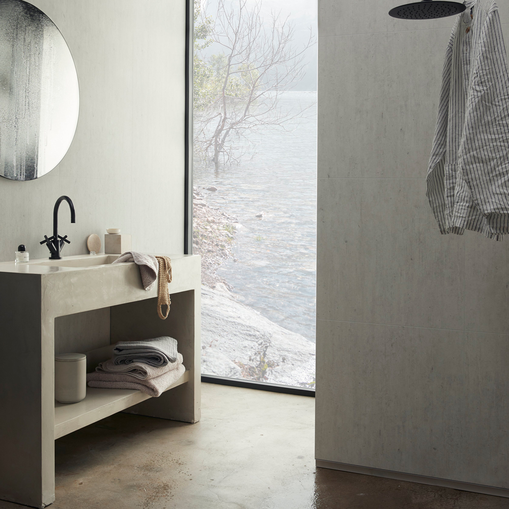 Perform Panel Tile Concrete Brushed Twin Pack 600 x 2400mm