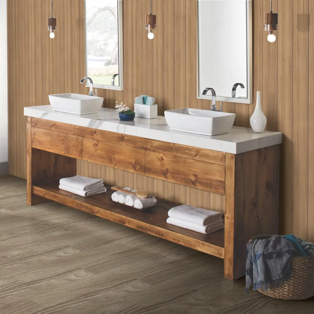 Brown Cuneo Oak Naturepanel Shiplap Slat Wall Panel