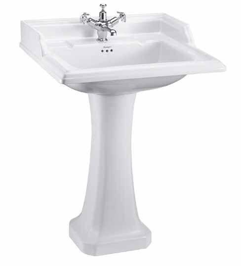 Burlington Classic 65cm Square Basin & Pedestal