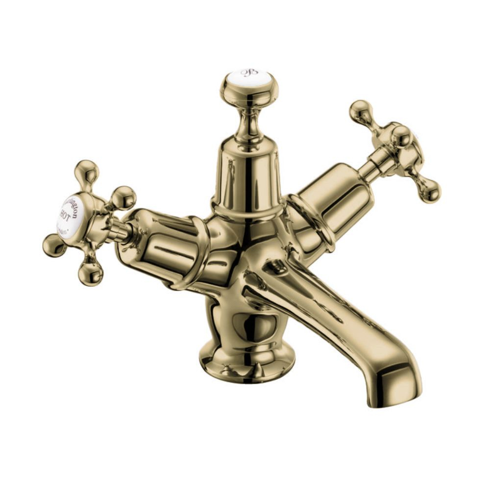 Burlington Claremont Gold Traditional Mono Basin Tap,Burlington