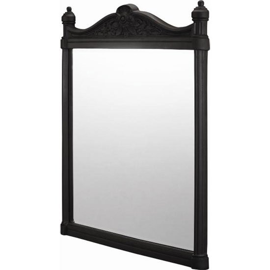 Burlington Georgian Traditional Mirror Black Aluminium T47 BLA