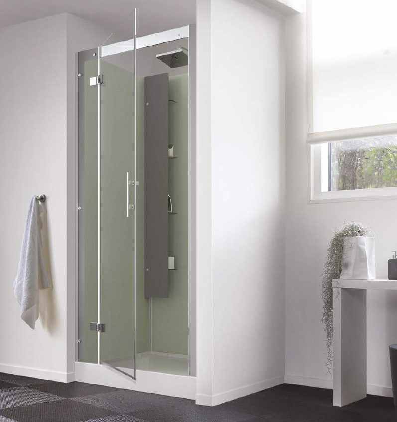 Kinedo Horizon 900mm Recessed Pivot Door Self Contained Shower Pod
