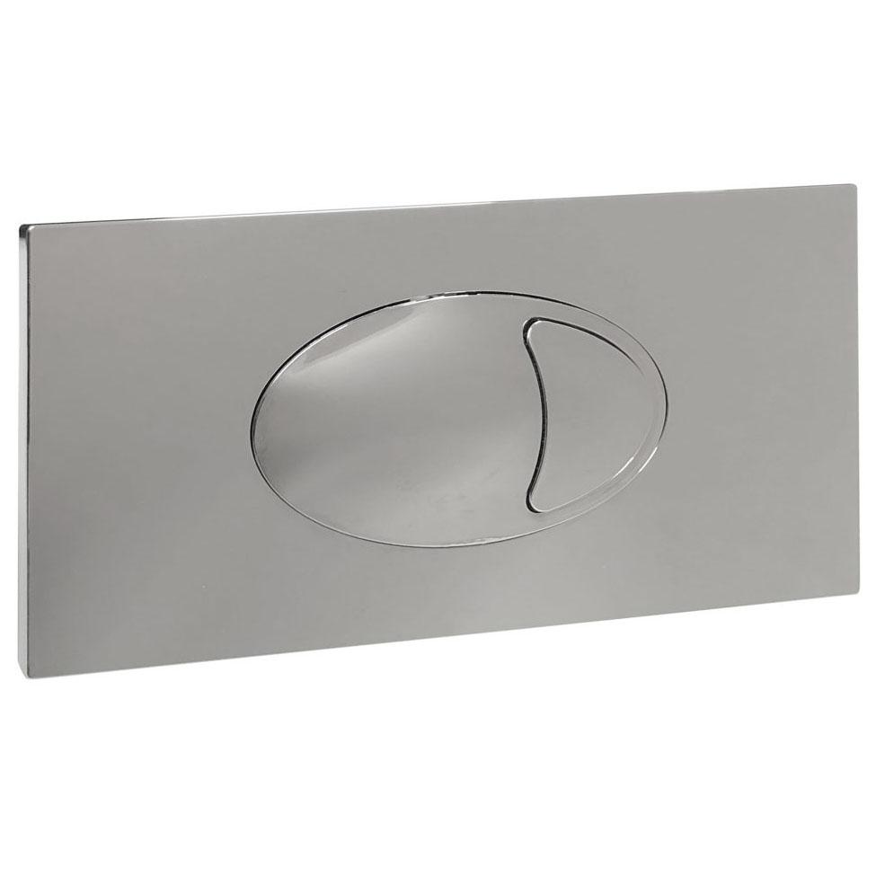 Large Chrome Dual Flush Button & Access Panel - Scudo