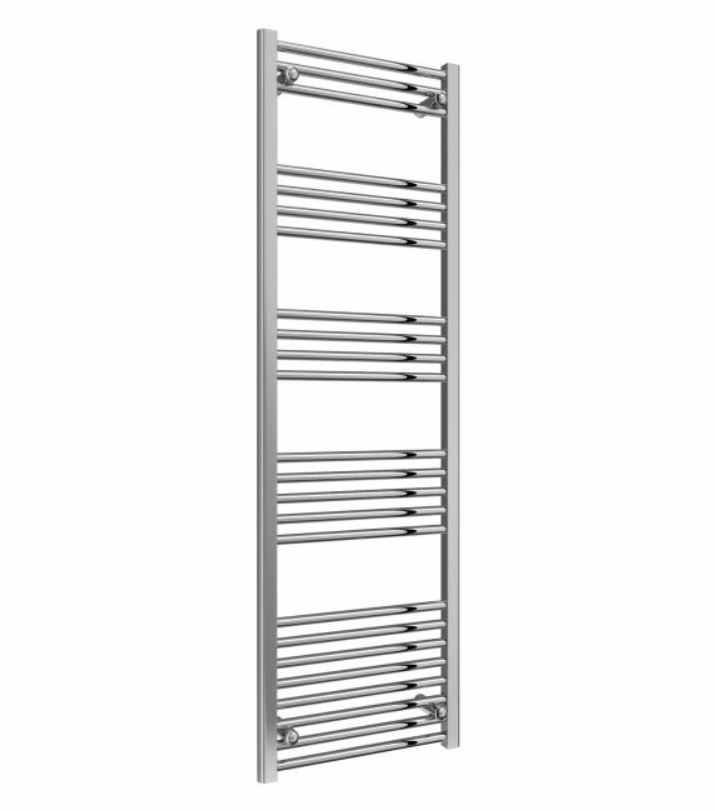 Reina Capo Flat Towel Rail - 1600 x 500mm - Chrome - FREE Valves