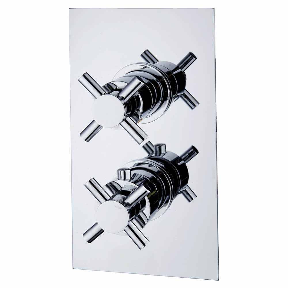 Niagara Carter Chrome Twin Concealed Shower Valve - Single Outlet 