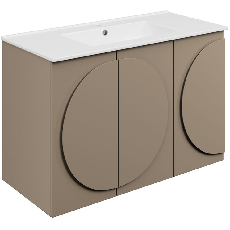 Challandais 1010mm Floorstanding Matt Taupe Vanity Unit with Basin