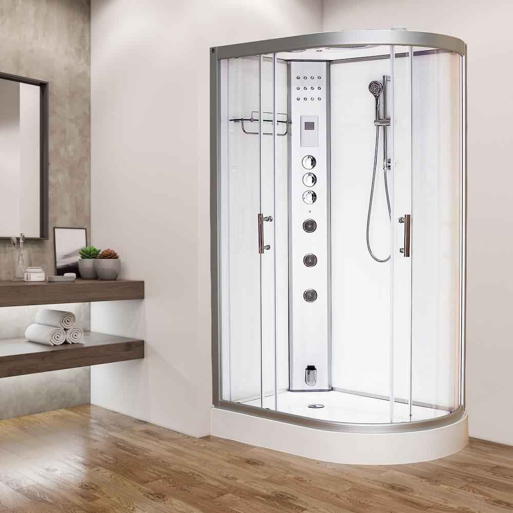 Vidalux Clearwater 1200 Steam Shower Pod - 1200 x 800mm - Left Handed