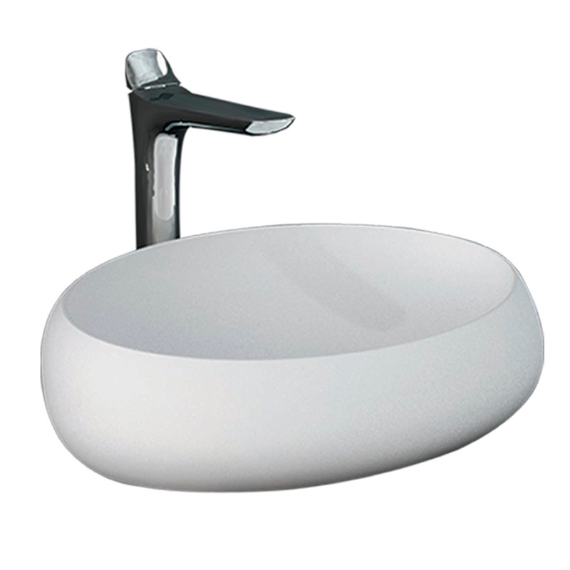 Cloud Matt Countertop Wash Basin by RAK Ceramics, CLOCT6000500A