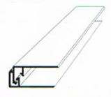 Neptune End Cap Siver / Chrome Effect Two Part for 8-10mm Panels 2.7m