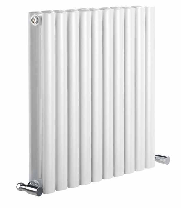 Cove Double Sided 550 x 826mm Designer Radiator White - DQ Heating