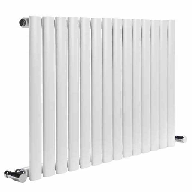 Cove Single Sided 550 x 590mm Designer Radiator White - DQ Heating