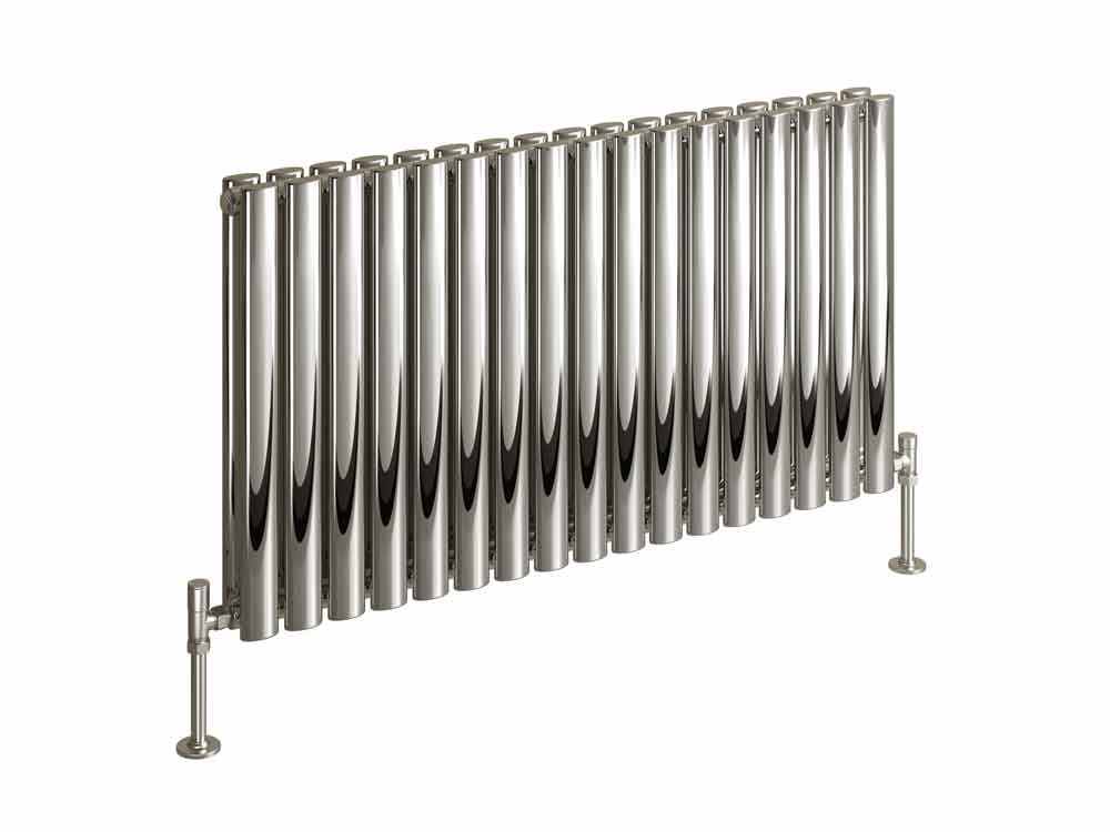 Cove Polished Stainless Steel Double Sided 600 x 413mm Designer Radiator - DQ Heating