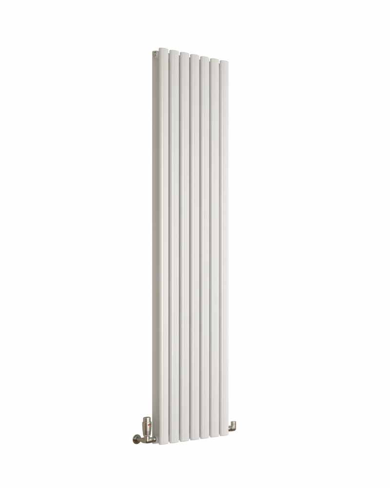 DQ Cove Double Sided 1500 x 413 White Vertical Radiator