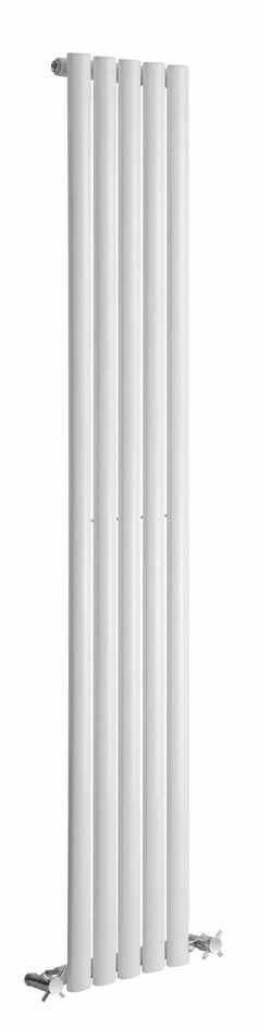 DQ Cove Single Sided 1500 x 295 White Vertical Radiator