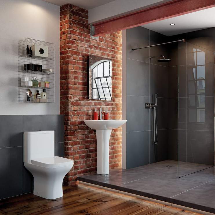 Crest Close Coupled Short Projection Open Back Toilet - RDBS101521