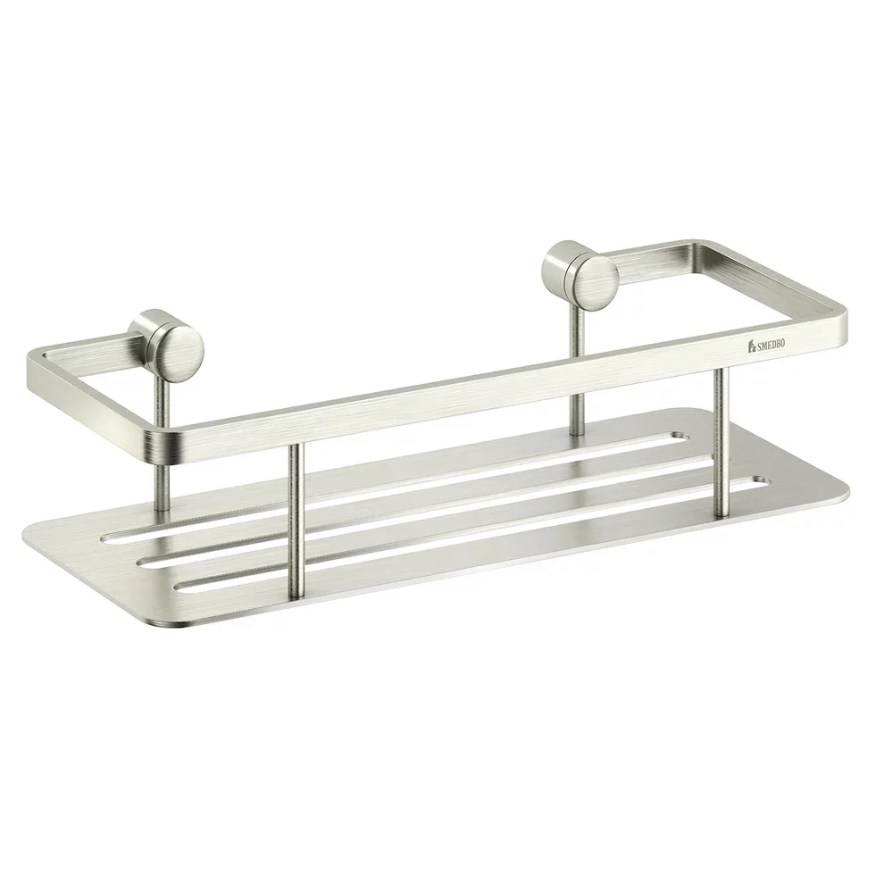 Smedbo Sideline Brushed Nickel Shower Basket