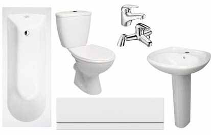 PJH Basix Full Bathroom Suite