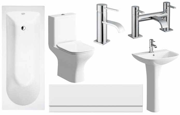 PJH Cedarwood Full Bathroom Suite