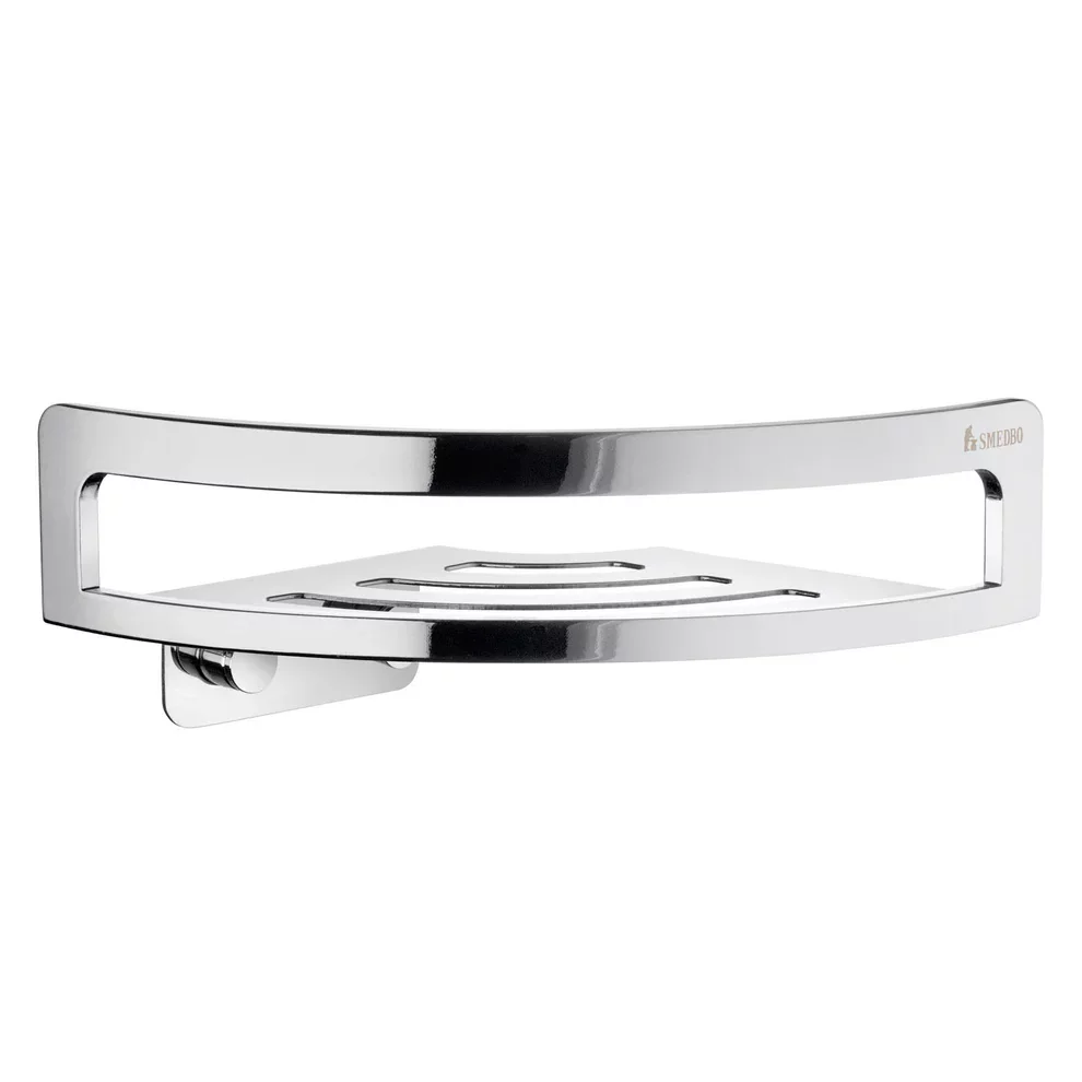 Smedbo Sideline 205mm Chrome Corner Shower Basket