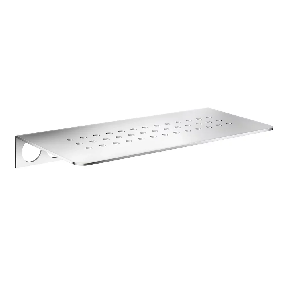 Smedbo Sideline Grout Line Polished Stainless Steel Shelf with Holes