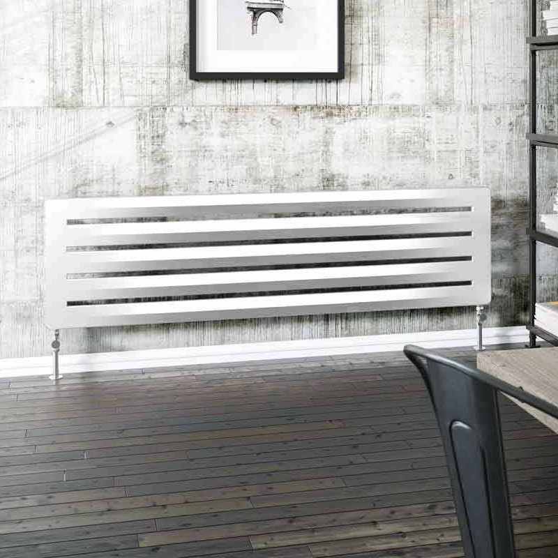 Drifter 410 x 1200mm Designer Radiator White - DQ Heating