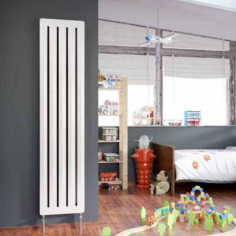 DQ Drifter 1800 x 410 Vertical Radiator White