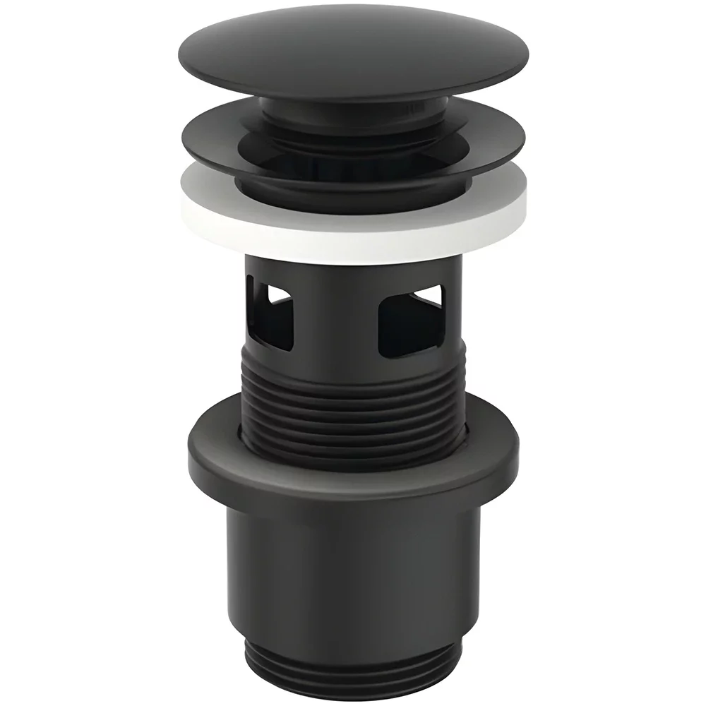 Ideal Standard Silk Black Luxury Slotted Clicker Basin Waste