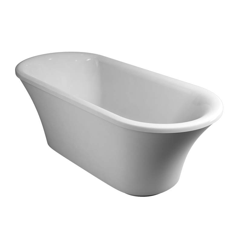 Brindley Traditional Freestanding Double Ended Bath With Surround - 1700 x 750mm - Burlington