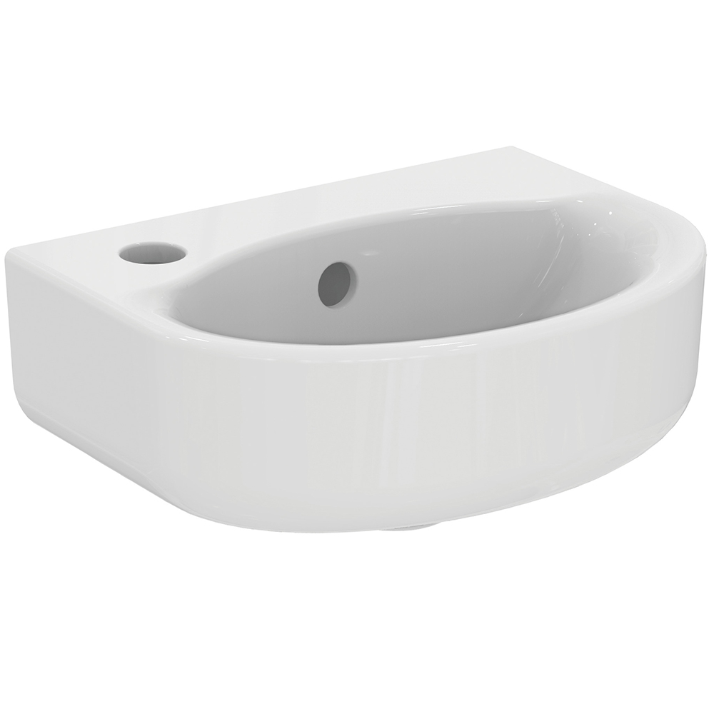 Ideal Standard Concept Arc 350mm Cloakroom Basin Left Hand 1 Taphole