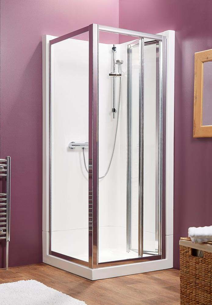 Kubex Eclipse Range Shower Pod - 800mm - Corner Bi-Fold & Side