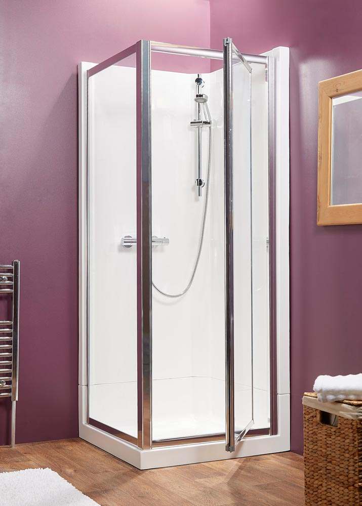 Kubex Eclipse Range Shower Pod - 920mm - Corner Pivot & Side Panel