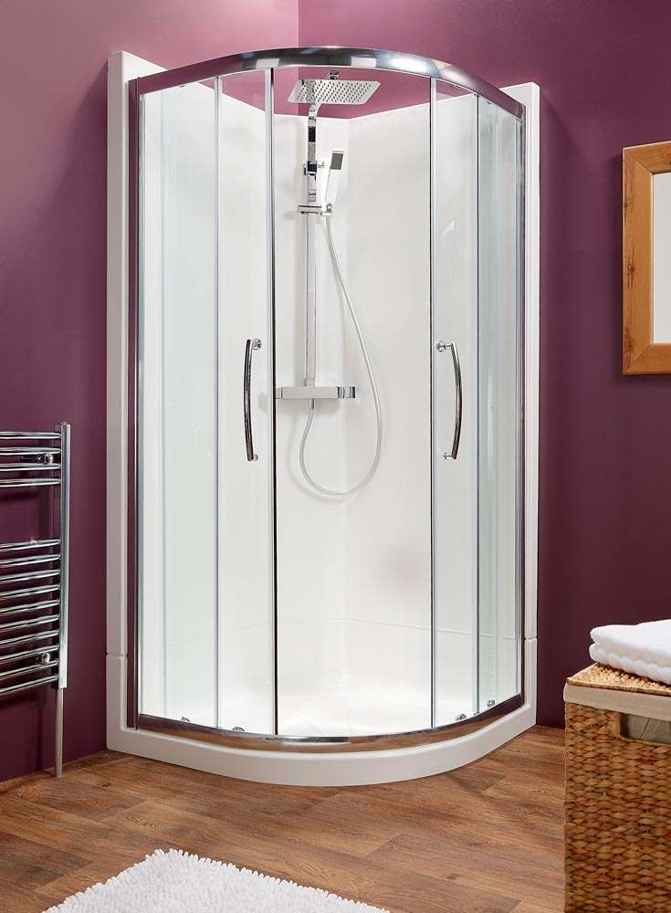 Kubex Eclipse Range Shower Pod - 925mm - Double Door Quadrant