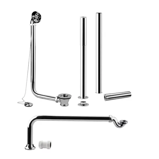 Nuie Roll Top Bath Pack - Chrome