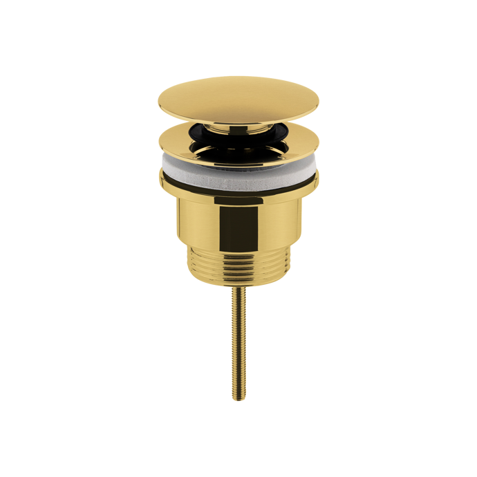 Nuie Brushed Brass Sprung Basin Waste / Universal Slotted or Unslotted