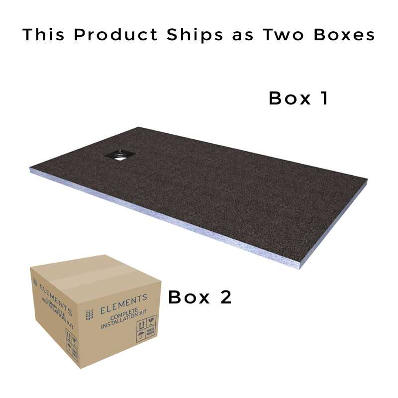 Abacus Level Access Wetroom Kit 1500 x 800 x 30mm Square End Drain ...