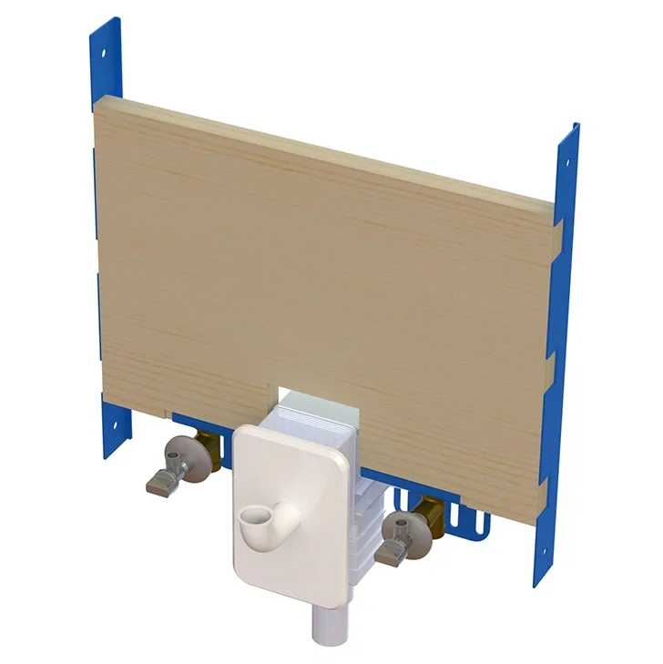 Abacus Modul One Basin Fixing Frame With In-Wall White Trap