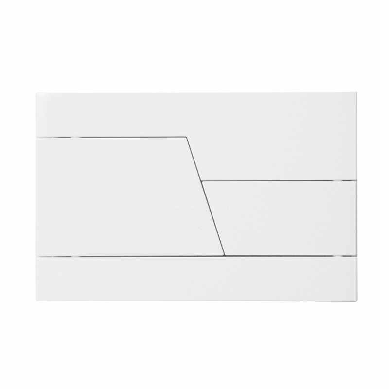 Abacus Zone White WC Flush Plate Button
