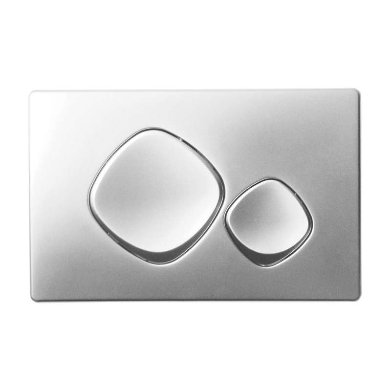 Abacus Direct Mode Satin Silver WC Flush Panel