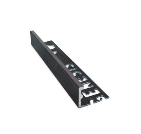 Genesis Square Metal Edge Tile Trim 12mm - Gunmetal