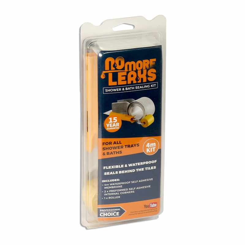 Abacus No More Leaks 4m Long Shower Tray & Bath Sealing Kit