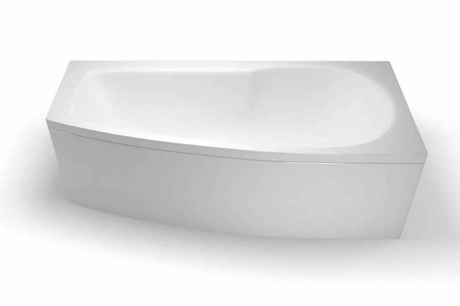 Cleargreen EcoCurve Reinforced Shower Bath - 1700 x 750 - Space Saving