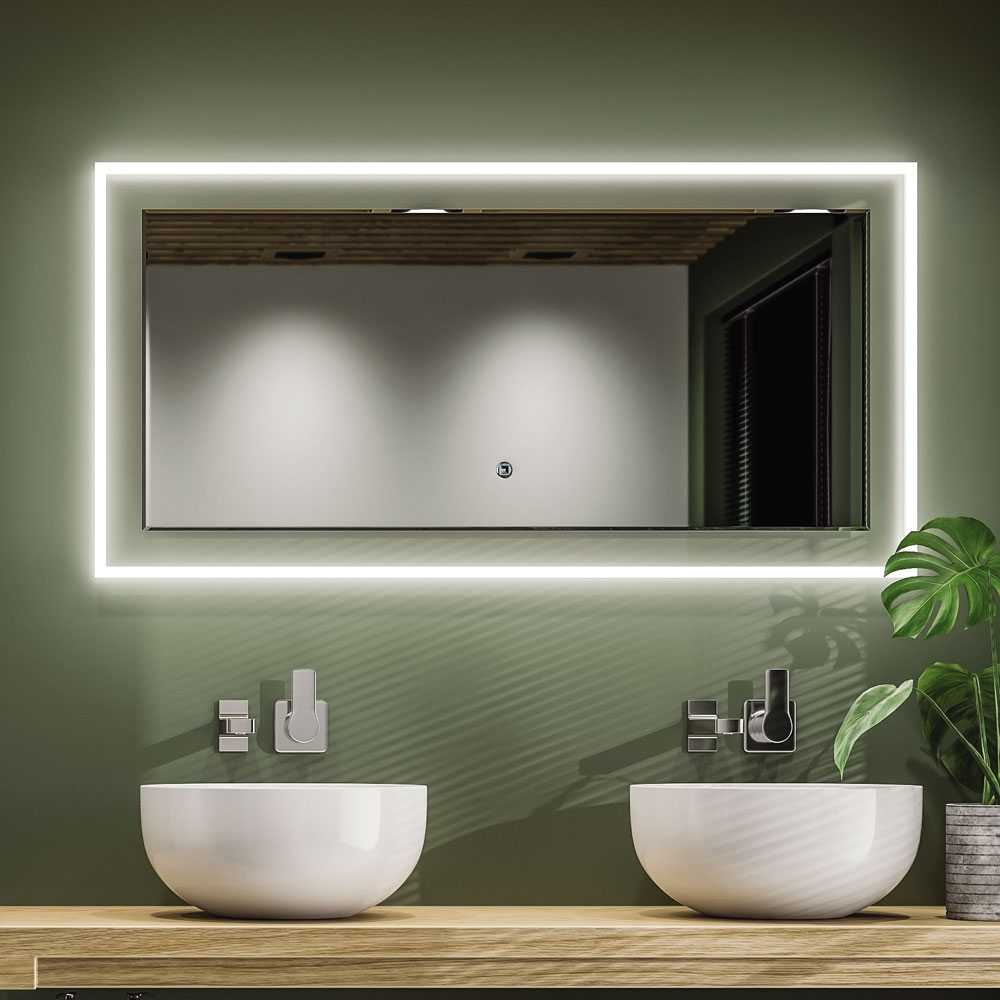 HiB Element 120 LED Ambient Mirror , 600 x 1200