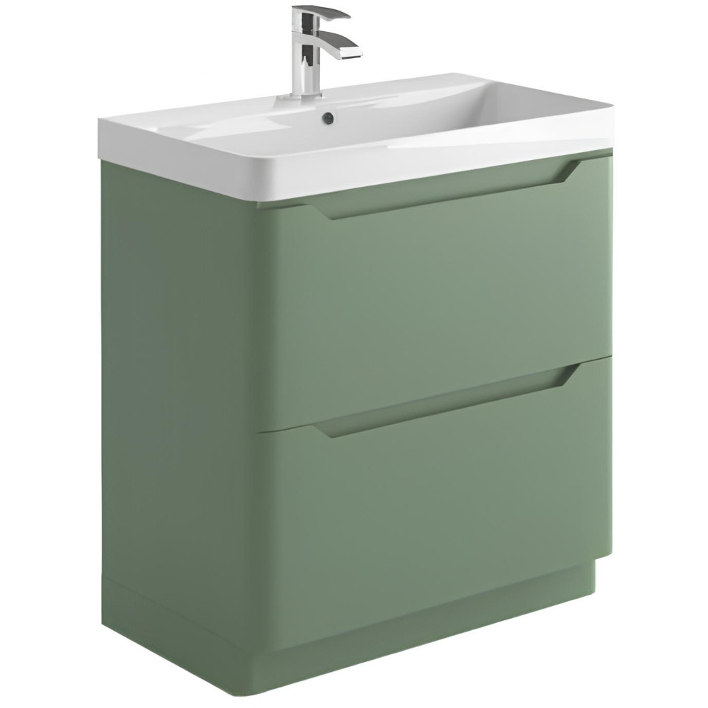 Scudo Ella 800 Sage Green Vanity Unit