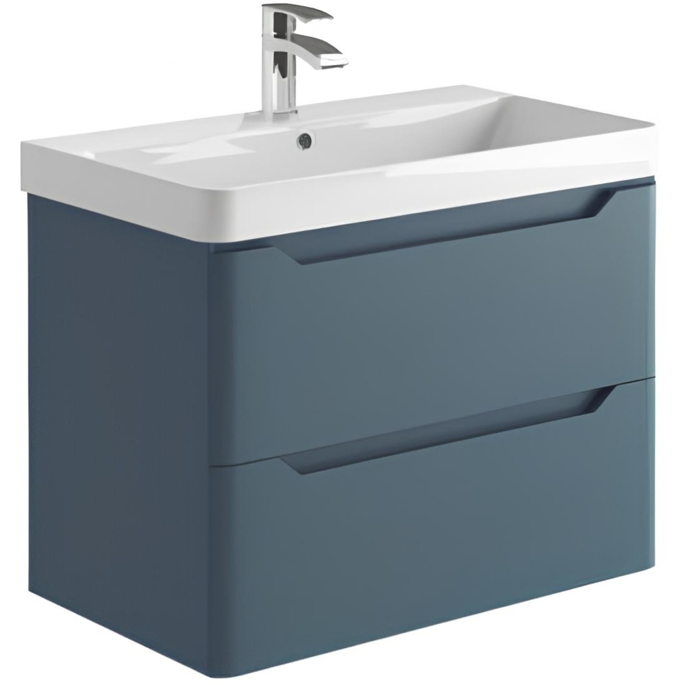 Scudo Ella 800 Twighlight Blue Wall Hung Vanity Unit