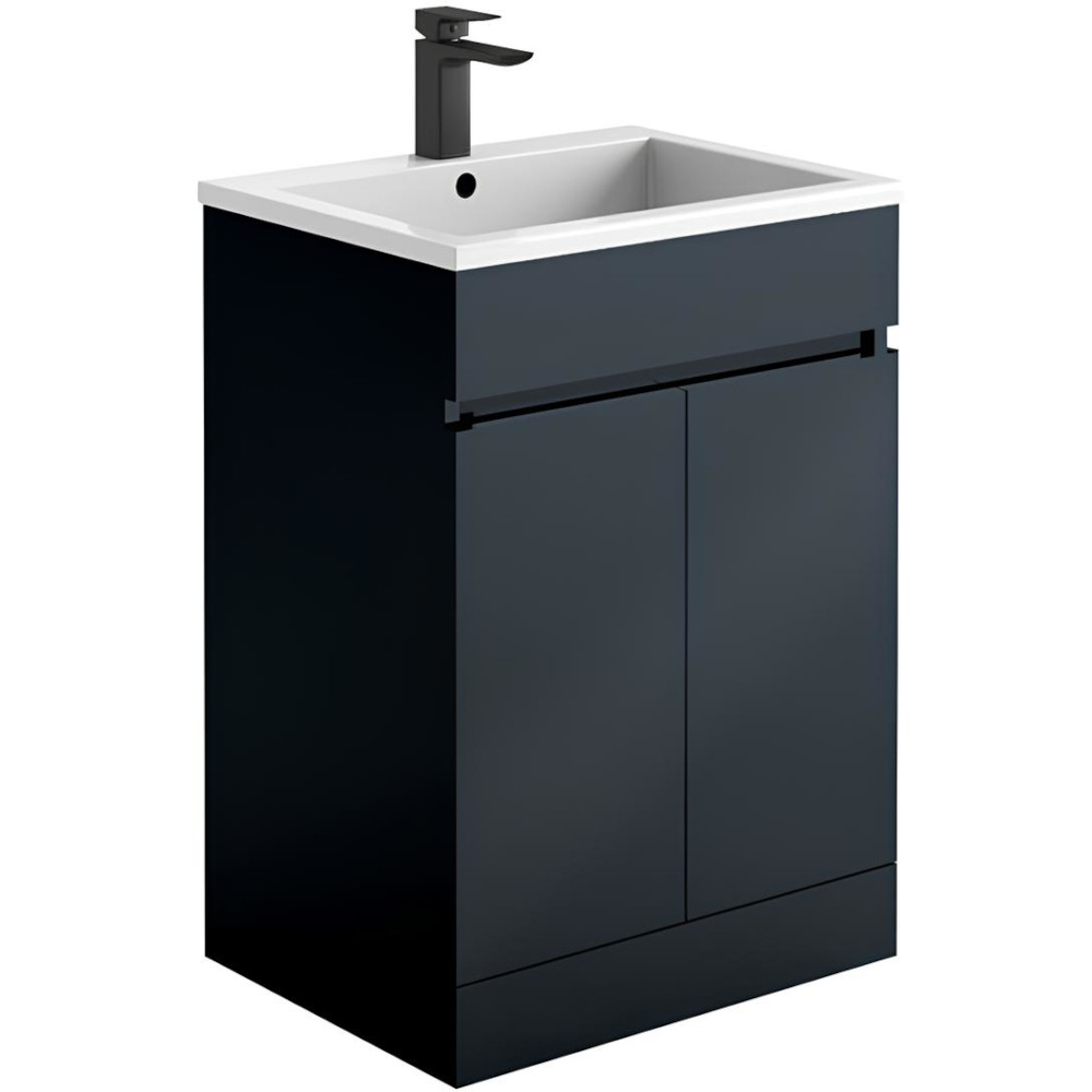 Scudo Empire 600 Matt Anthracite Square Vanity Unit