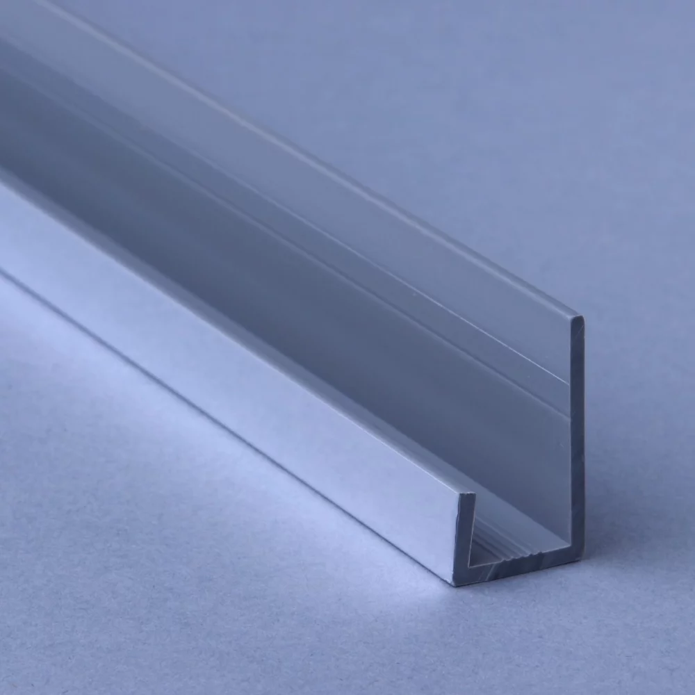 ALU-TRIM 10mm End U Aluminium Trim - Satin Silver