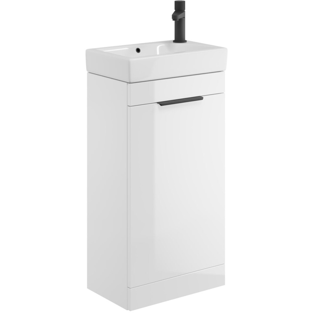 Scudo Esme 450 Gloss White Cloakroom Vanity Unit