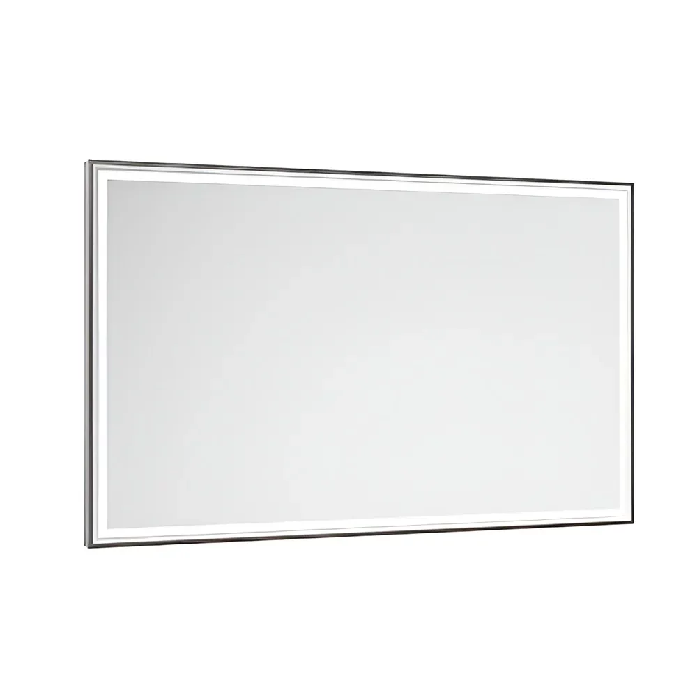 Abacus Line 1200 x 600 Matt Silver Framed LED Mirror
