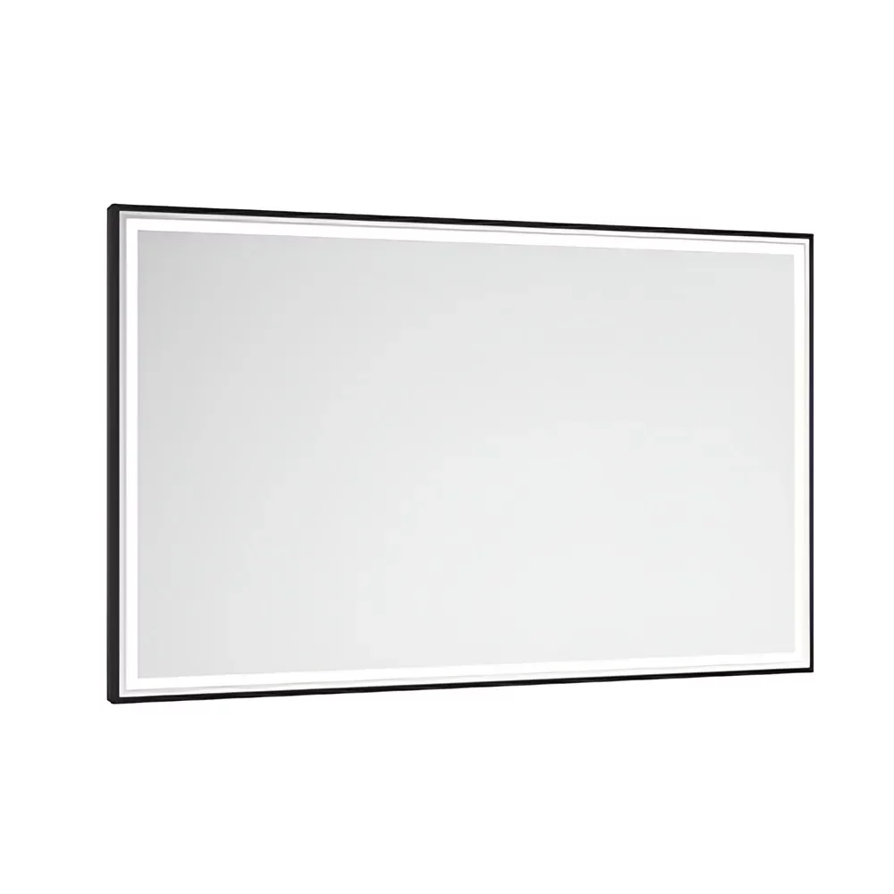 Abacus Line 1200 x 600 Black Framed LED Mirror